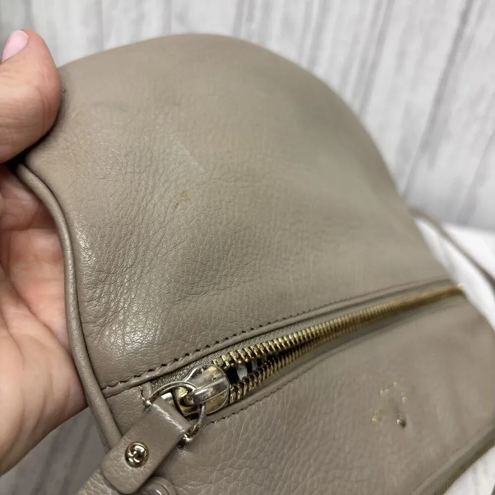 Womens Kate Spade Beige Crossbody Leather Bag
